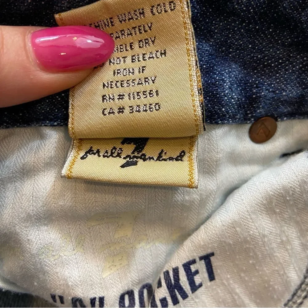 7 For All Mankind Ladies Boot Cut Medium Wash Jeans‎ Size 26